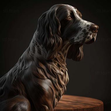 3D model Greater Munsterlander dog (STL)